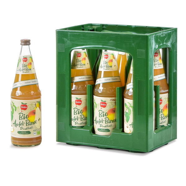 Wolfra Bio Apfel Birne 6 x 1,0l