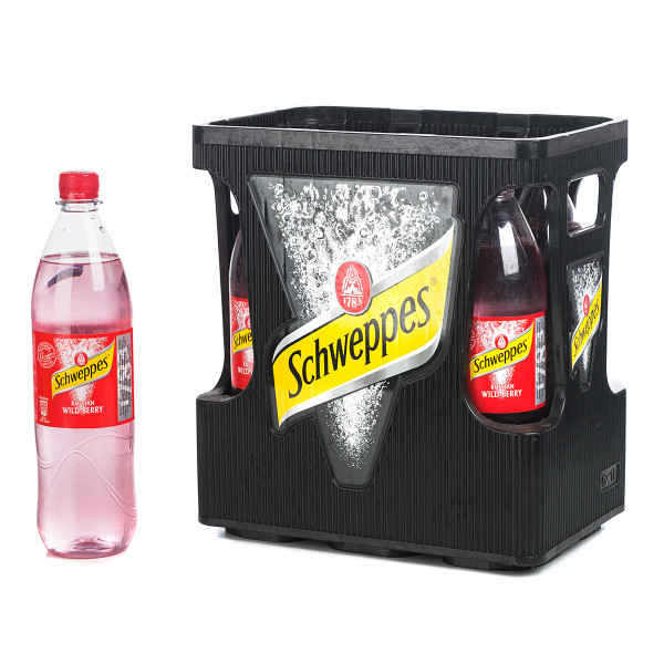 Schweppes Russian Wild Berry in der 1l PET-Flasche