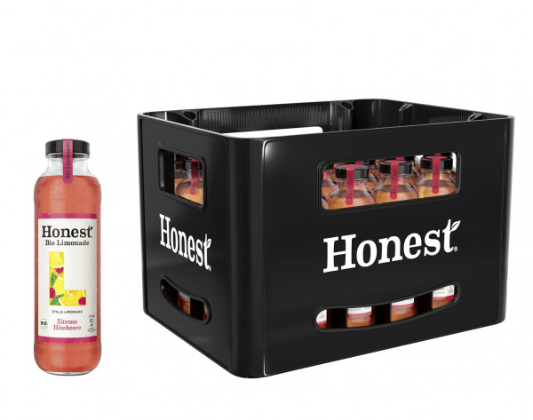 Honest Bio Limonade Zitrone & Himbeere 24 x 0,33l