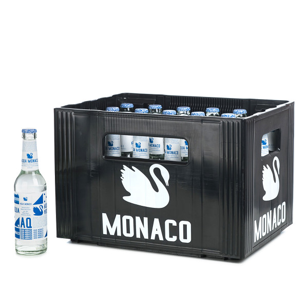 Aqua Monaco Blau klein 0,33l Glasflasche