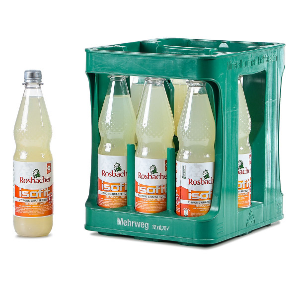 Rosbacher Isofit Zitrone-Grapefruit 12 x 0,75l