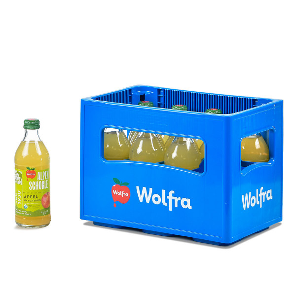 Wolfra Alpenschorle Apfel Trüb 11 x 0,33l