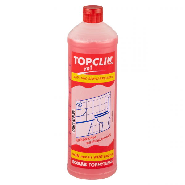 Topclin Bad- und Sanitärreiniger rot flüssig - 1 l Flasche