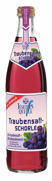 JesuitenQuelle Traubensaft-Schorle rot 20 x 0,5l