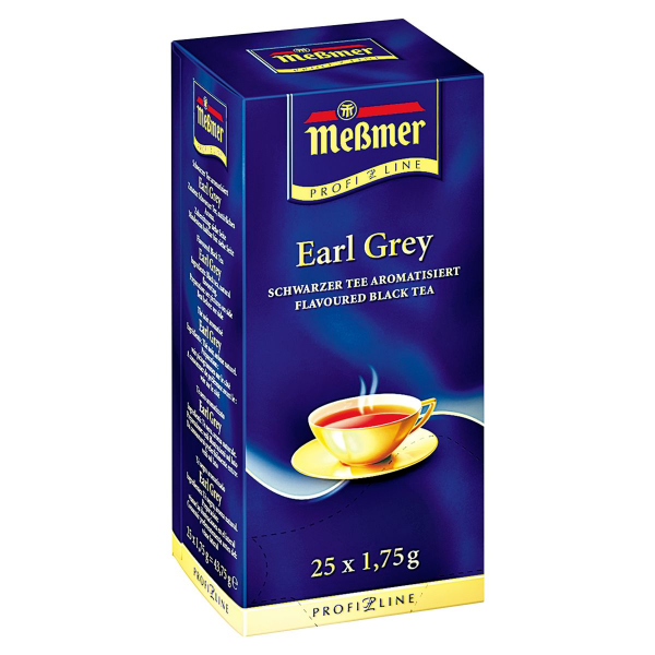 Meßmer Profi-Line Schwarzer Tee Earl Grey frisch-pikant, 25 Teebeutel Packung