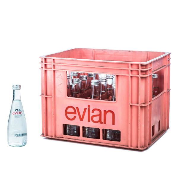 Evian 20 x 0,33l Glas