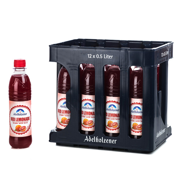 Adelholzener Red Lemonade Grapefruit 12 x 0,5l PET