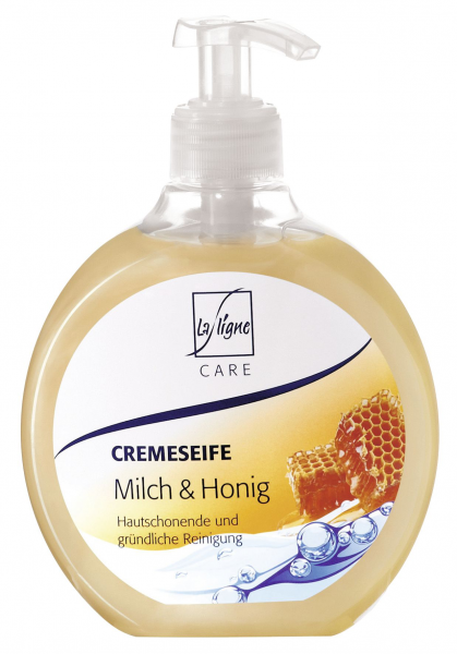 La Ligne Cremeseife im Spender Milch & Honig 500 ml Packung