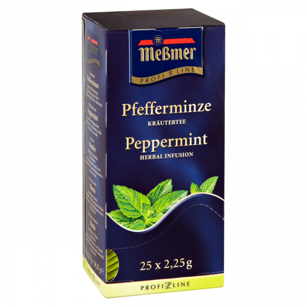 Meßmer Profi-Line Kräutertee Pfefferminze frisch-würzig 25 Beutel Packung