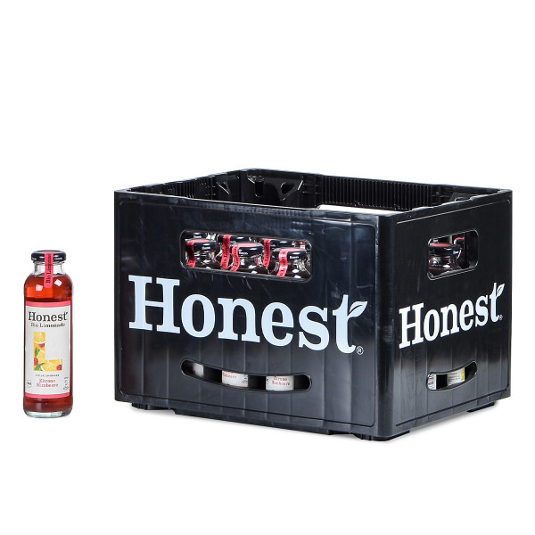 Honest Bio Limonade Zitrone & Himbeere 24 x 0,33l