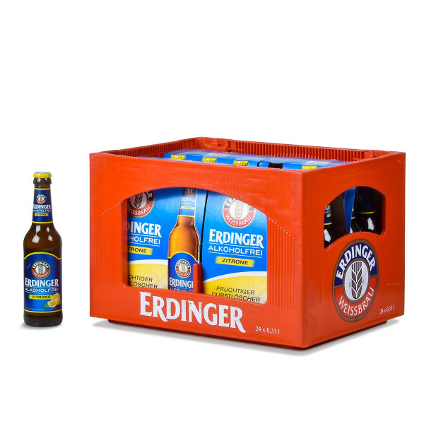 Erdinger Zitrone alkoholfrei 24 x 0,33l