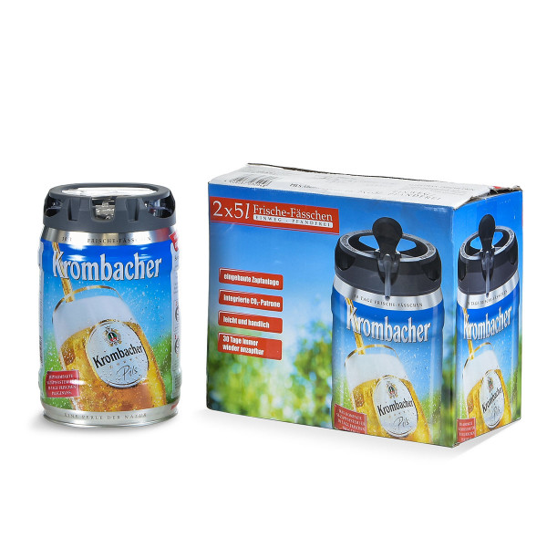 Krombacher Pils Frische-Fässchen 2 x 5l