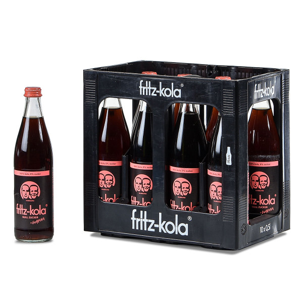 fritz-kola null Zucker + Guarana 10 x 0,5l