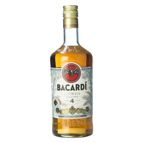 Bacardi Añejo Cuatro 4 Jahre 0,7l