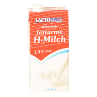 Haltbare laktosefreie Milch 1,5% 10 x 1l (7% MwSt.) Haltbare laktosefreie Milch 1,5% 10 x 1l (7% MwSt.)