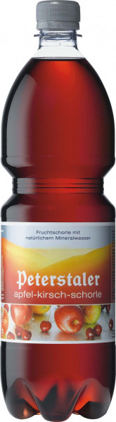 Peterstaler Apfel-Kirsch-Schorle 9 x 1l
